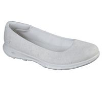 Skechers Women's Go Walk Lite-136001 Ballet Flat, Natural, 4 UK