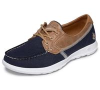 Skechers Women's Go Walk Lite-Coral Boat Shoe, Navy, 3.5 UK