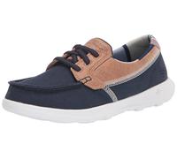 Skechers Women's Go Walk Lite-15430 Wide Boat Shoe, Navy, 4.5 UK