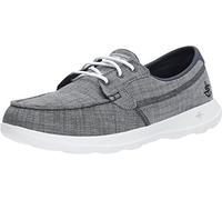 Skechers Women's Go Walk Lite-Isla Boat Shoe, Navy, 5.5 UK