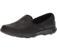 Skechers Women's Go Walk Lite - Queenly Closed Toe Ballet Flats, Black Black Textile Trim Bbk, 4 UK