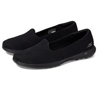 Skechers Women's GO Walk LITE-Sweet GAL Ballet Flat, Black/Black, 9.5 Wide