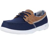 Skechers Women's Go Walk Lite Trainers, Blue Navy Textile Trim Nvy, 4 UK