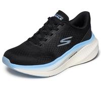 Skechers Women's Go Walk Max Cushioning Arch Fit Roslyn Sneaker, Black Textile/Blue Trim, 7 UK
