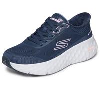Skechers Women's Slip-ins: GO WALK Max Cushioning Flex - Remi Sneaker in Navy Blue/Pink, Size 4 | Textile/Synthetic, Vegan, Machine Washable