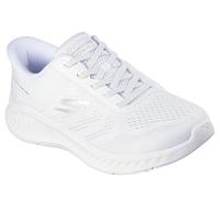 Skechers Women's Go Walk Now Khloe Slip-On Sneakers, White Textile/Trim, 6.5 UK