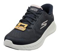 Skechers Women's Go Walk Now Khloe Sneaker, Navy Textile/White Trim, 6 UK