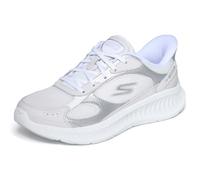 Skechers Slip-Ins Metallic Leather Overlay Lace Up Slip On Shoes for Women