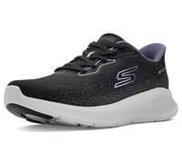 Skechers Women's Go Walk Now Trainers, Black Textile Slate Trim, 7 UK