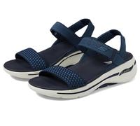 Skechers Women's GO WALK Polished Sandal, Navy, 7 UK