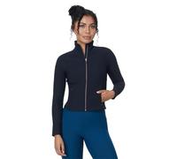 Skechers Women's Go Walk Rib Active Jacket, Bold Black, M