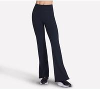 Skechers Women's GO WALK Rib Mix Pant in Black, Size XS | Nylon/Spandex