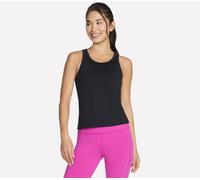 Skechers Women's GO WALK Shelf Bra Tank Top in Black, Size 2XL | Nylon/Spandex