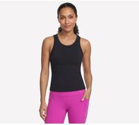 Skechers Women's GO WALK Shelf Bra Tank Top in Black, Size Medium | Nylon/Spandex