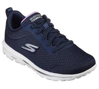 Skechers Women's Go Walk Travel-Fun Journey Sneaker, Navy/Lavender, 11