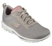 Skechers Women's Go Walk Travel-Fun Journey Sneaker, Taupe/Coral, 8