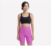 Skechers Women's GO WALK Zip Front Bra in Black, Size Medium | Nylon/Spandex