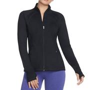 Skechers Women's Go Walk Zip Up Jacket, Black/White, XL