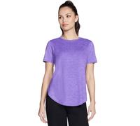 Skechers Womens Godri Swift Tunic Tee T-Shirt, Afterparty/Paisley Purple, S UK