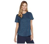 Skechers Women's Godri Swift Tunic Tee T-Shirt, Gibraltar Sea/Blue Iris, XS