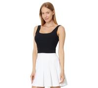 Skechers Women's Goflex Rib Longline Bra Vest, Bold Black, 3XL