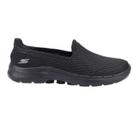 Skechers Womens Go Walk 6 Big Splash Sneaker, Black Textile Trim, 5 UK
