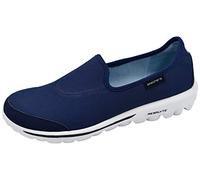 Skechers Women's Gowalk Joy - Fiesta Gym shoes, Navy White, 7 UK Narrow