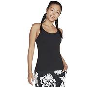 Skechers Women's Gowalk Racerback Shelf Bra Cami T Shirt, Bold Black, XXL UK