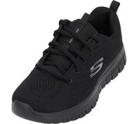 Skechers for woman. 12615 Shoes Graceful Get Connected black (42), Fabric, Flat, 1 to 3 cm, Laces, Sport, Running, Multisport
