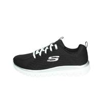 Skechers Women's Graceful-Get Connected Sneaker, Black/White Trim, 7 UK