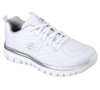 Skechers Graceful - Get Connected Shoes White Silver Grey Women - 39