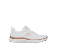 Skechers Women's Graceful Get Connected Trainers, White Rose Gold, 5.5 UK
