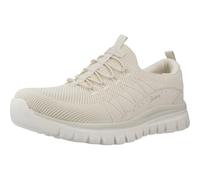Skechers Women's Slip-On Sneakers Graceful Picture Perfect Off White Knit/Duraleather UK 6.5