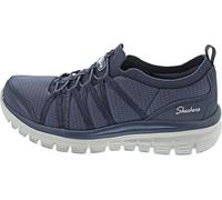 Skechers Women's Graceful Soft Soul Slip-On Sneakers, Navy Mesh/Duraleather, 3 UK