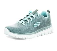 Skechers Women's Graceful Twisted Fortune Sneaker, Gray, 8 UK