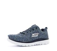 Skechers Women's Graceful Twisted Fortune Trainers, Navy Blue, 8 UK