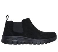 Skechers Women's Graceful - Willow Walk Boots in Black, Size 3.5 | Leather/Textile, Vegan