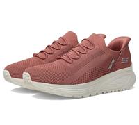 Skechers Women's Hands Free Slip-ins Bobs Sparrow 2.0-Lucky Run Sneaker, Rose, 4 UK