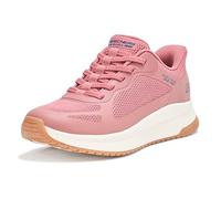 Skechers Women's Hands Free Slip-ins: Bobs Squad 4-Staple Look Sneaker, Rose, 2.5 UK