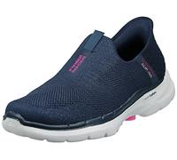 Skechers Women's Hands Free Slip-ins Go Walk 6-Fabulous View Sneaker, Navy, 9 UK Wide