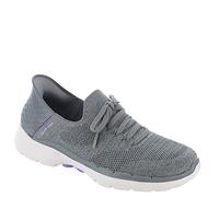 Skechers Women's Hands Free Slip-ins Go Walk 6-Lovely Day Sneaker, Gray/Lavender, 5 UK Wide