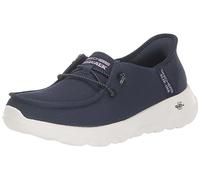 Skechers Women's Hands Free Slip-ins Go Walk Joy Moc Toe Casual Shoe Sneaker, Navy Blue Lavender, 8.5 UK