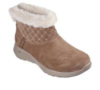 Skechers Women's Hands-Free Slip-ins for on The go, Joy-Cosy Shimmer Ankle Boot, Chestnut, 4 UK