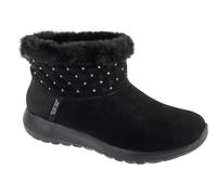 Skechers Women's Hands Free Slip-ins On-The-go Joy-Cozy Shimmer Ankle Boot, Black/Black, 3 UK
