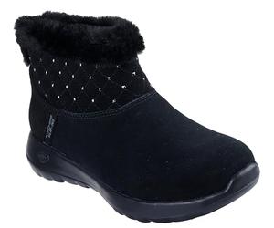 Skechers Women's Hands Free Slip-ins On-The-go Joy-Cozy Shimmer Ankle Boot, Black/Black, 5 UK