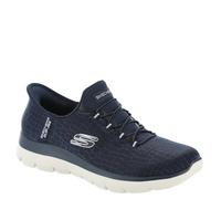 Skechers Women's Hands Free Slip-ins Summits Classy Night, Navy/Silver, 4 UK Wide