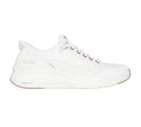 Skechers Women's Hands Free Slip-ins® Trainers White Pink Memory Foam Puffer Fit