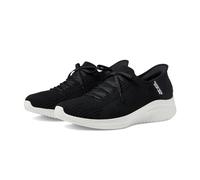 Skechers Women's Hands Free Ultra Flex 3.0 Brilliant Path Sneaker, Black/White, 3 UK