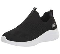 Skechers Women's Hands Free Ultra Flex 3.0 Brilliant Path Sneaker, Black/White, 3 UK