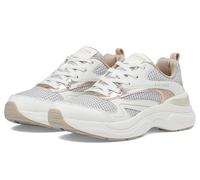 Skechers Women's Hazel-Metallic Soiree Sneaker, White/Gold, 9